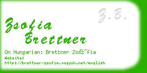 zsofia brettner business card